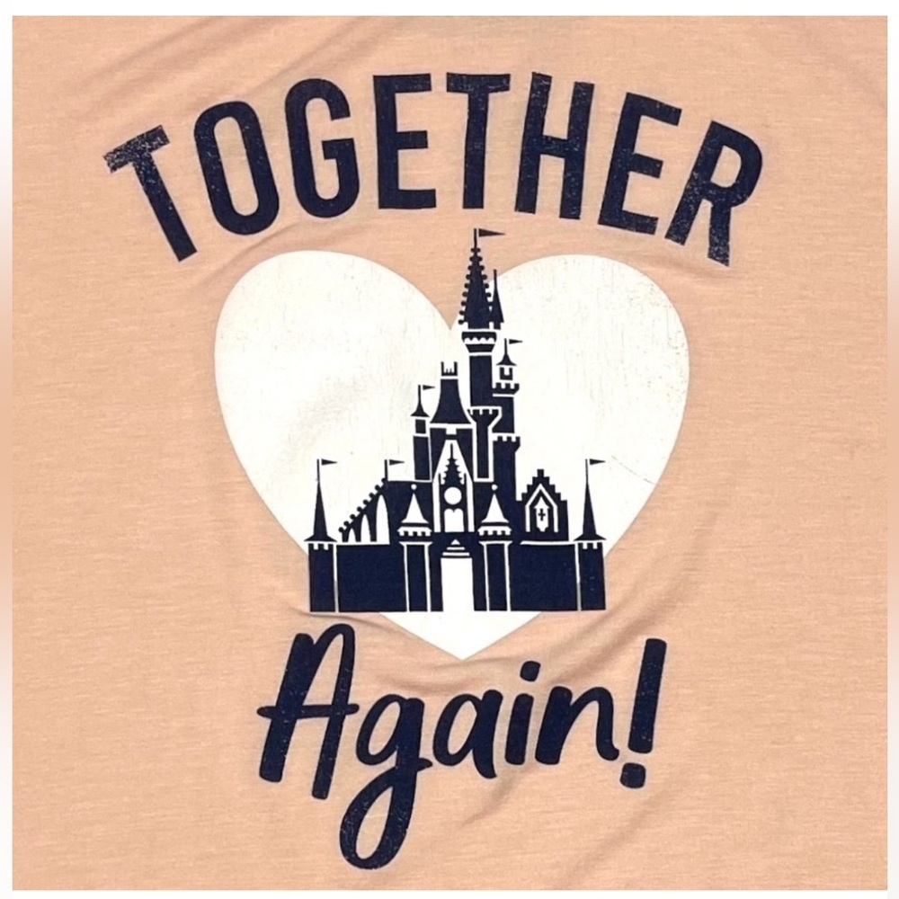 Disney Parks Together Again Women's Tee Pink
Size Small Walt Disney World Castle - Picture 2 of 10